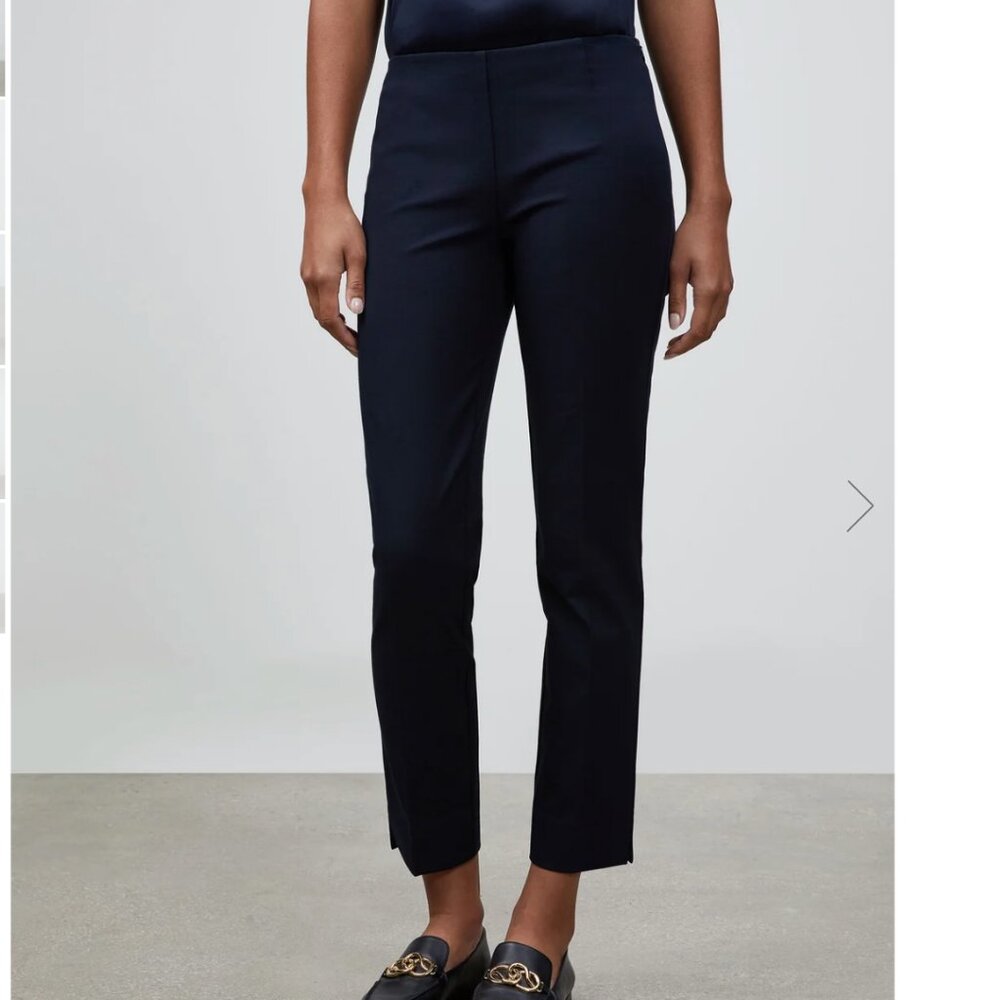 Lafayette 148 Navy Blue Lexington Trousers